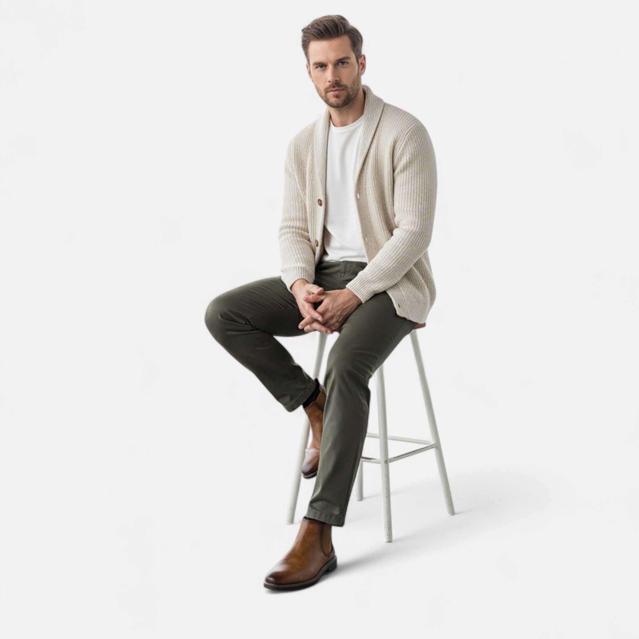 Men’s Classic Chelsea Boots with Elastic Side Panels