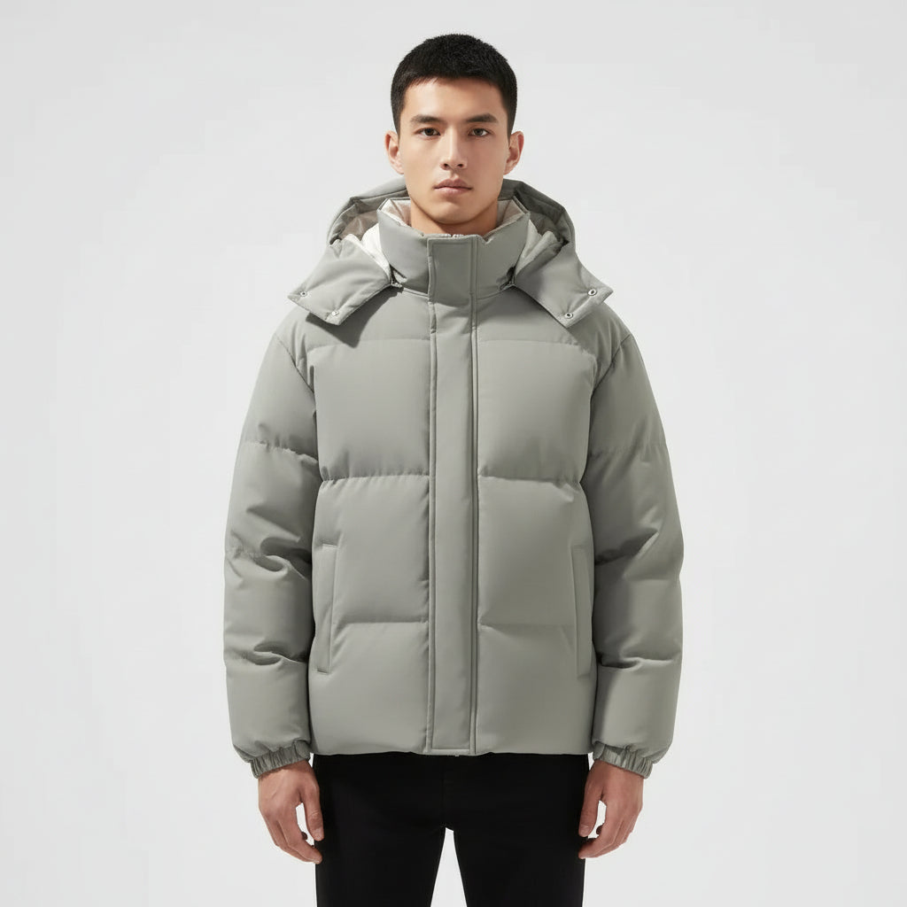 Men’s Detachable Hood Puffer Padded Jacket