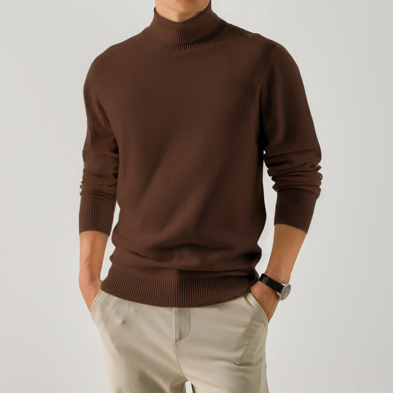 Men’s Long-Sleeve Winter Inner Layer Turtleneck Undershirt