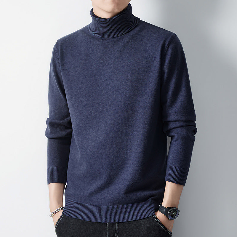 Men’s Long-Sleeve Winter Inner Layer Turtleneck Undershirt