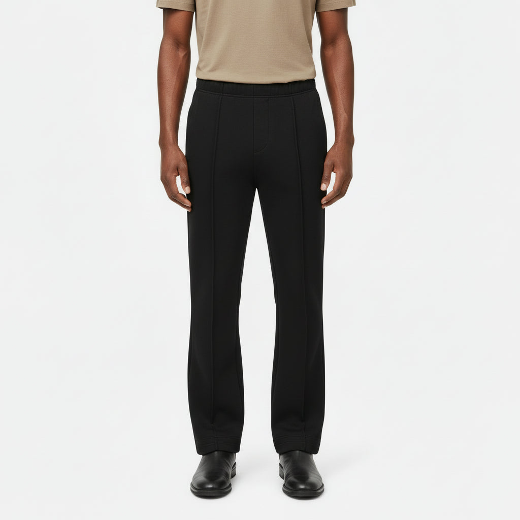 Men’s Straight Vintage Cotton-Blend Micro Flare Trousers