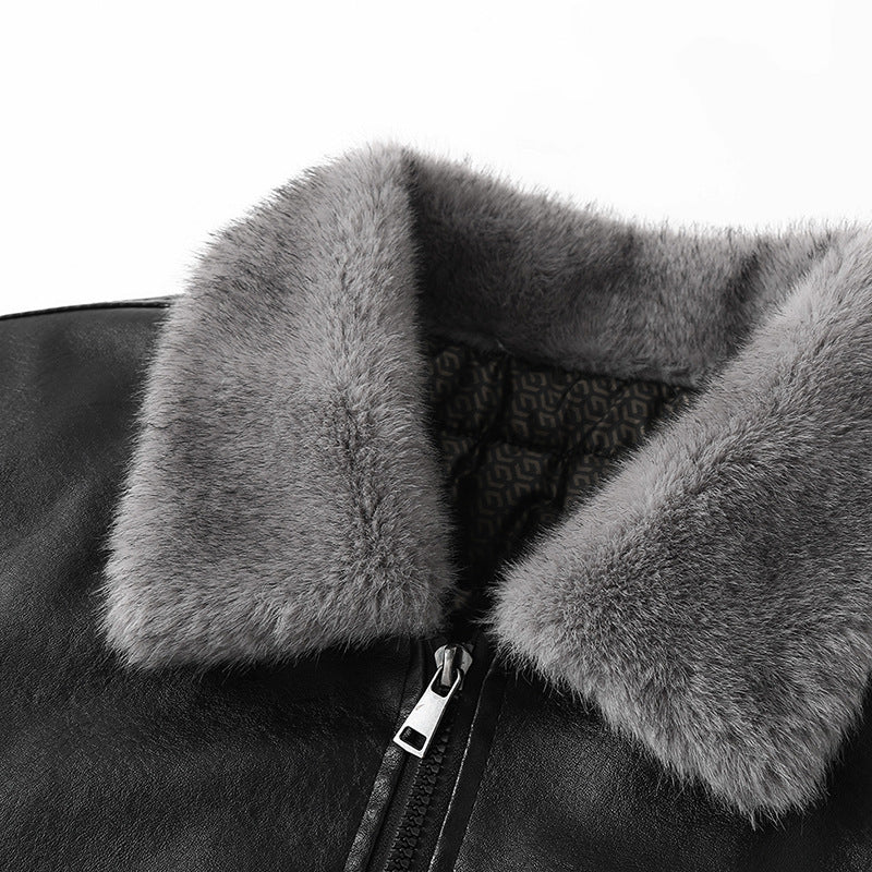 Men’s Windproof Fleece-Lined Hooded Jacket