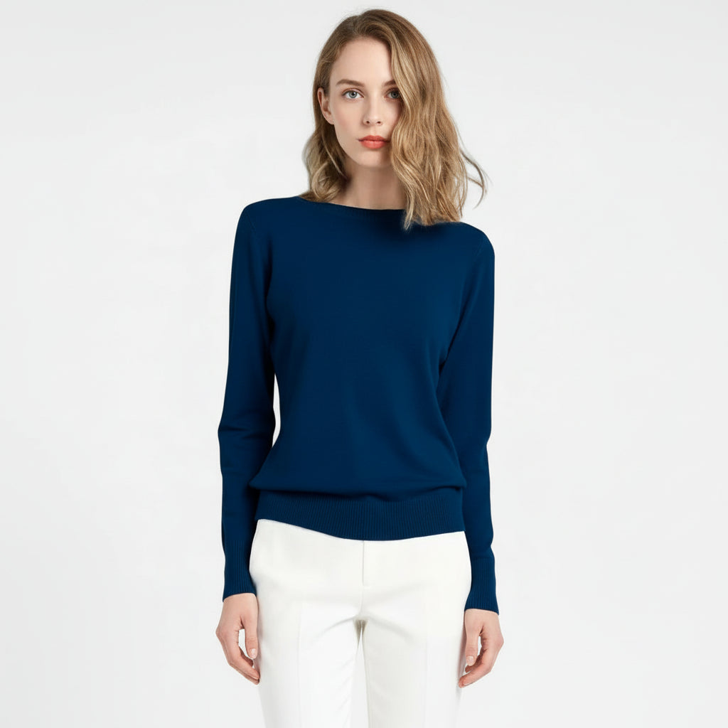 Women’s Merino Wool Crewneck Knit Sweater