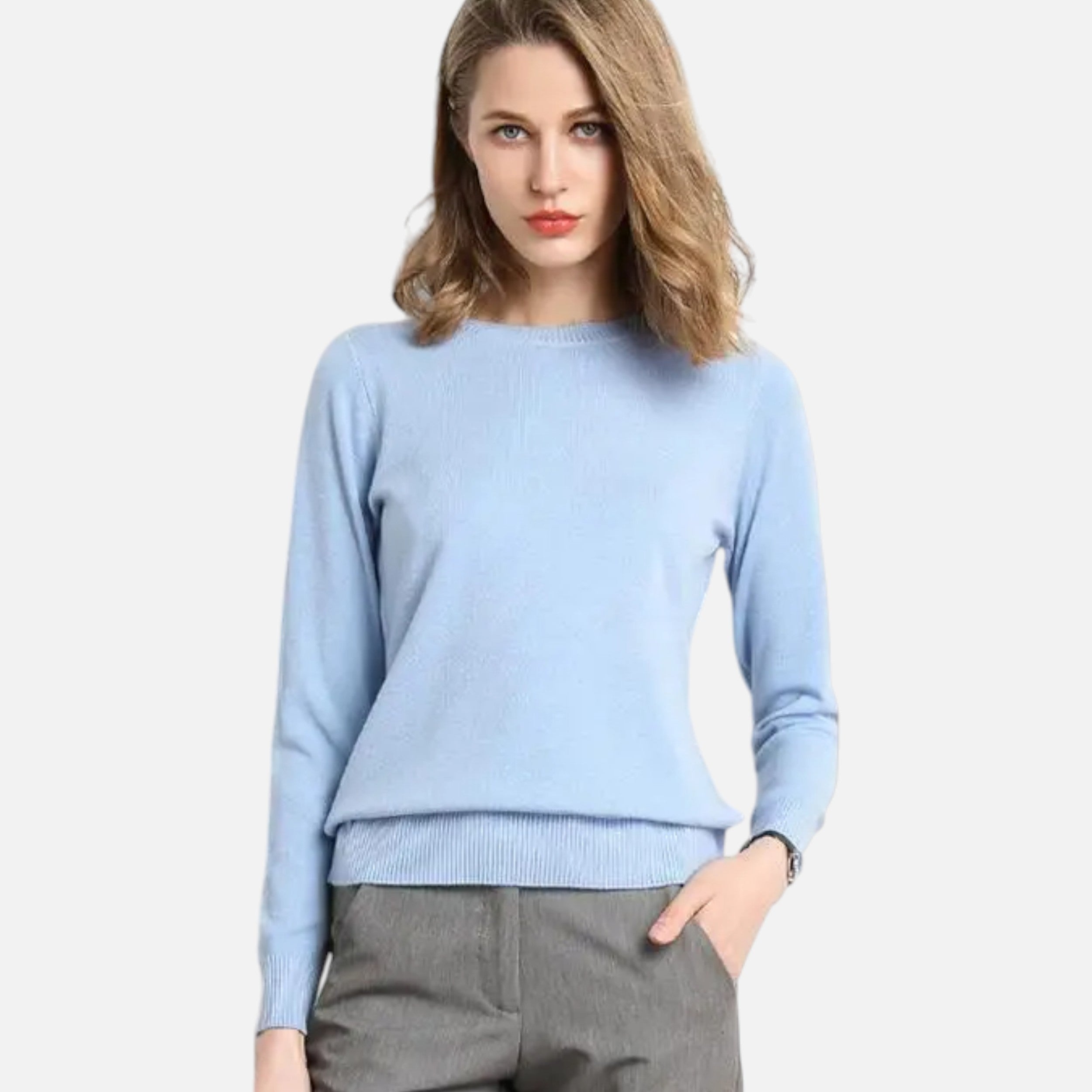 Women’s Merino Wool Crewneck Knit Sweater