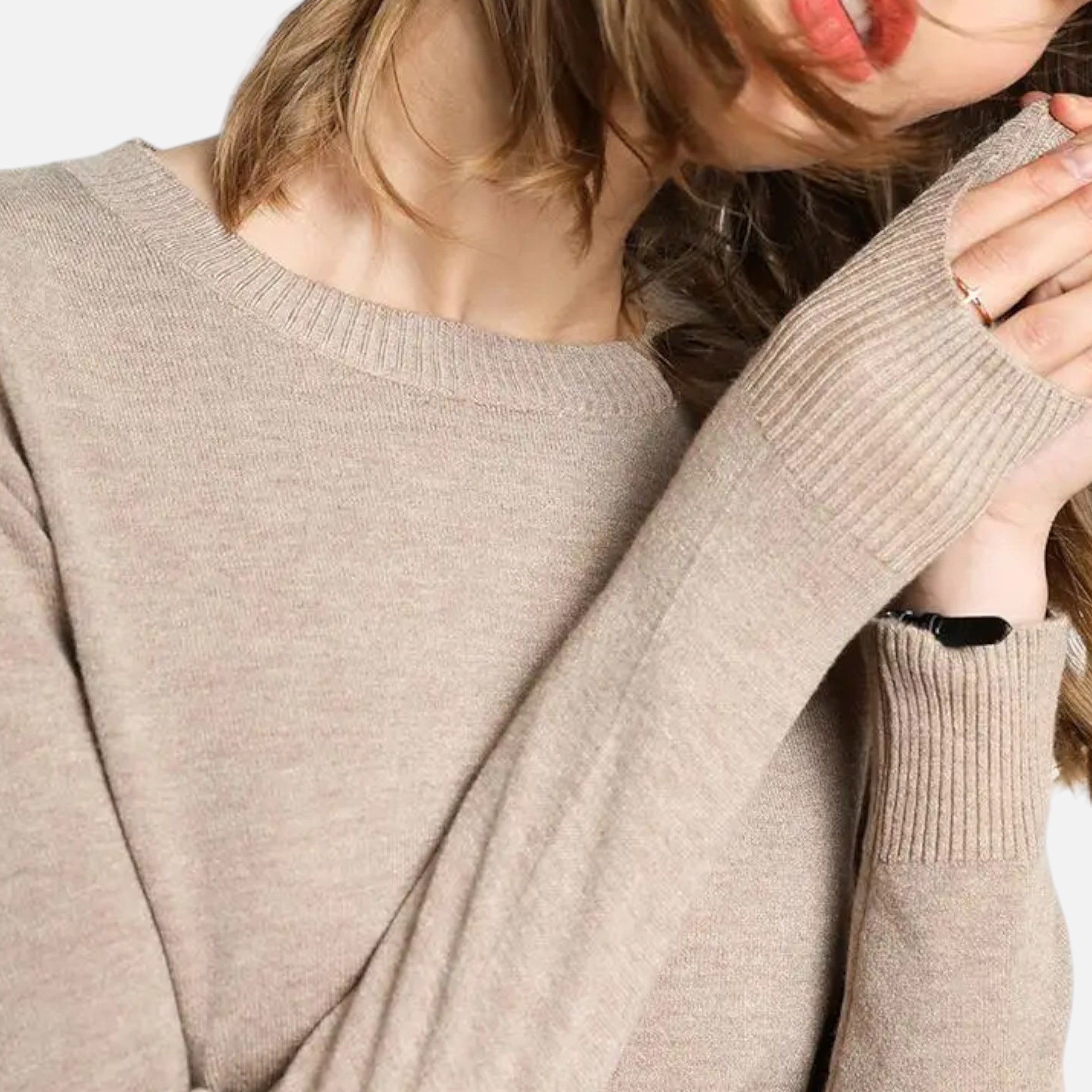Women’s Merino Wool Crewneck Knit Sweater
