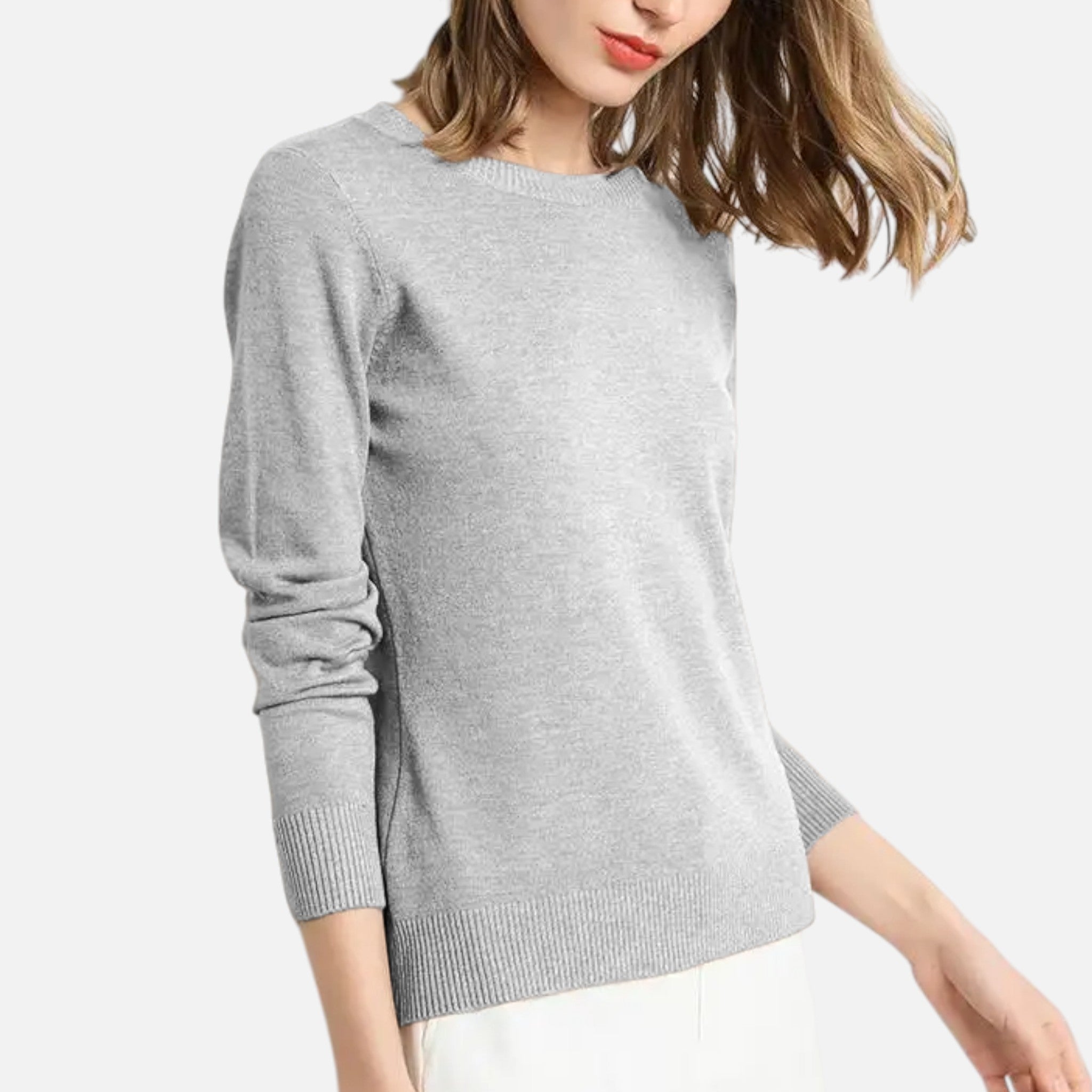 Women’s Merino Wool Crewneck Knit Sweater