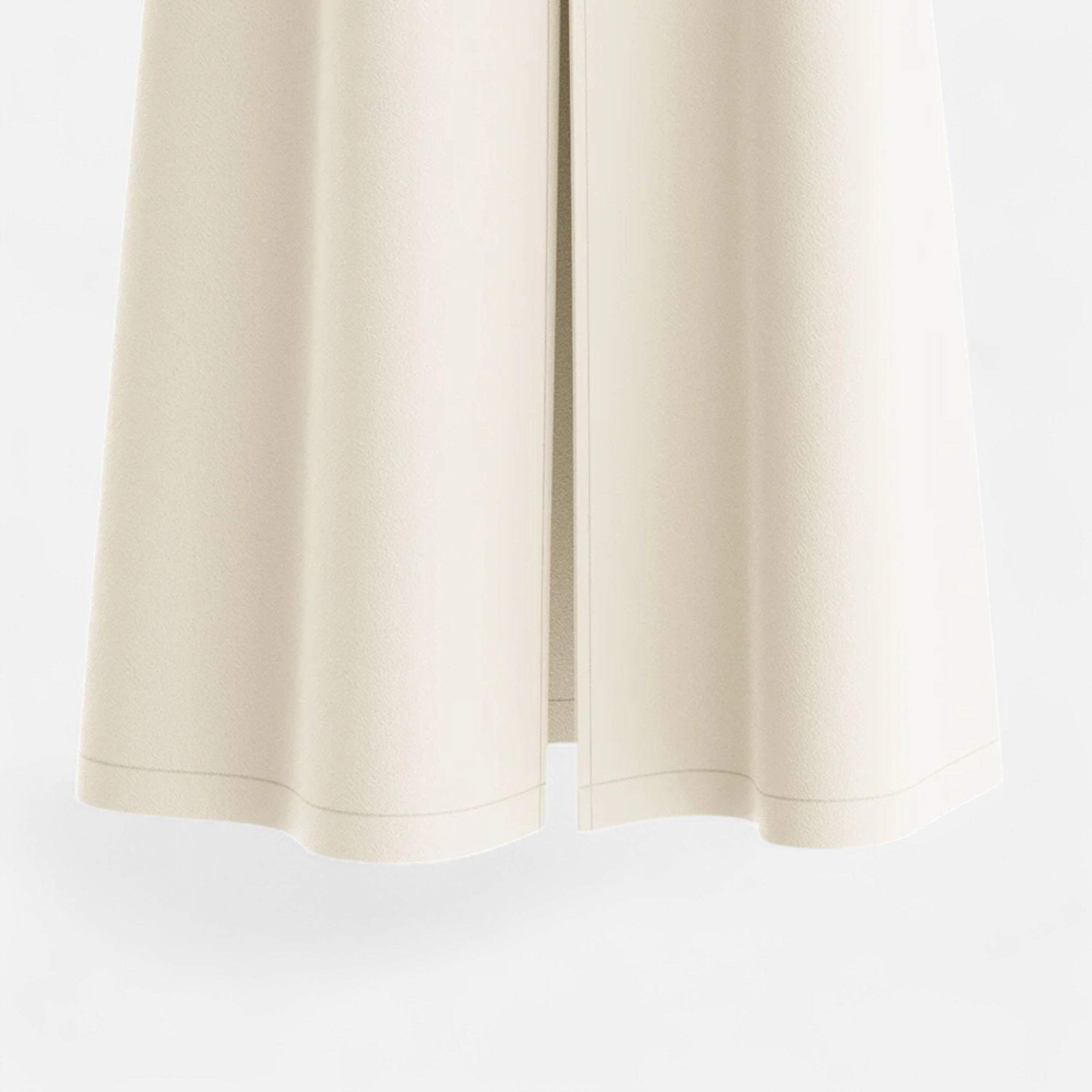 Women’s Single-Breasted White Lapel Coat