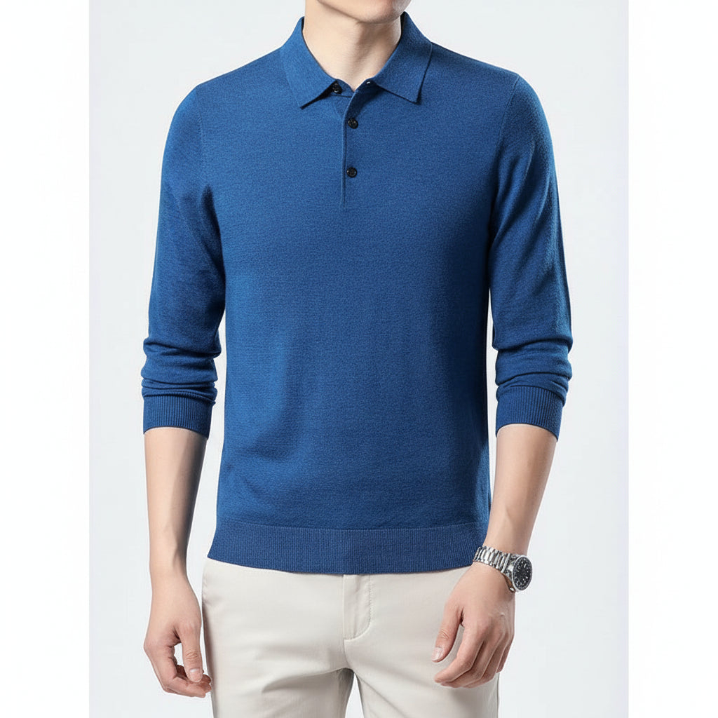 Woolen Sweater Men's Spring And Autumn Thin Solid Color