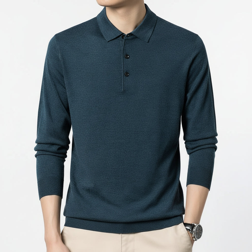Woolen Sweater Men's Spring And Autumn Thin Solid Color