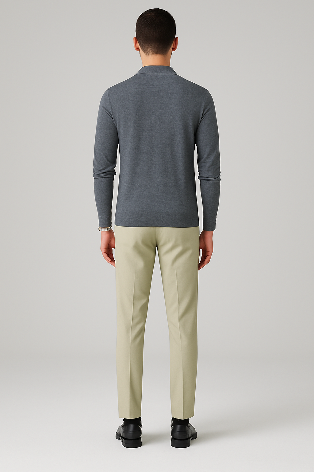 Woolen Sweater Men's Spring And Autumn Thin Solid Color