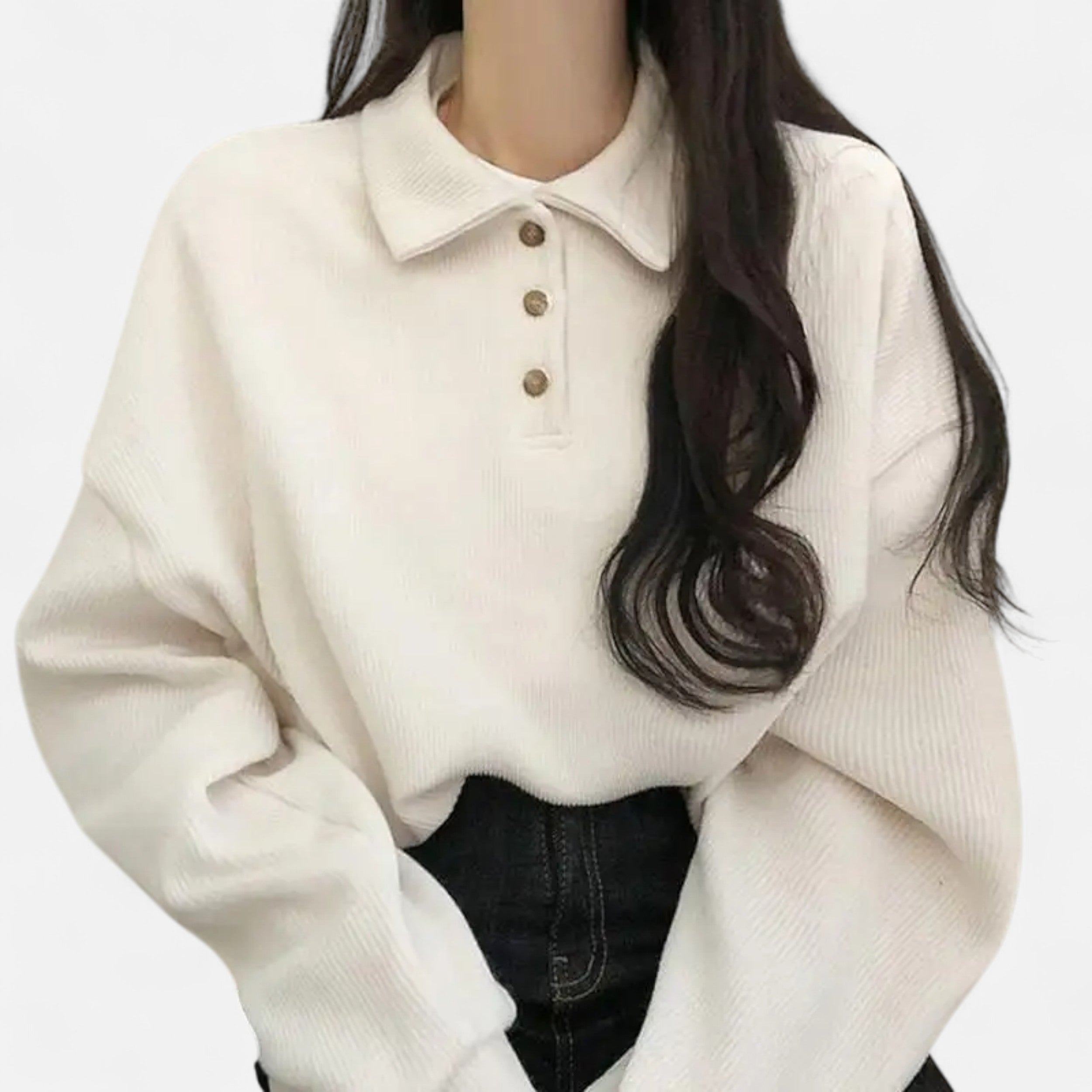 La Cartiera | Women’s Preppy Collar Autumn Sweatshirt