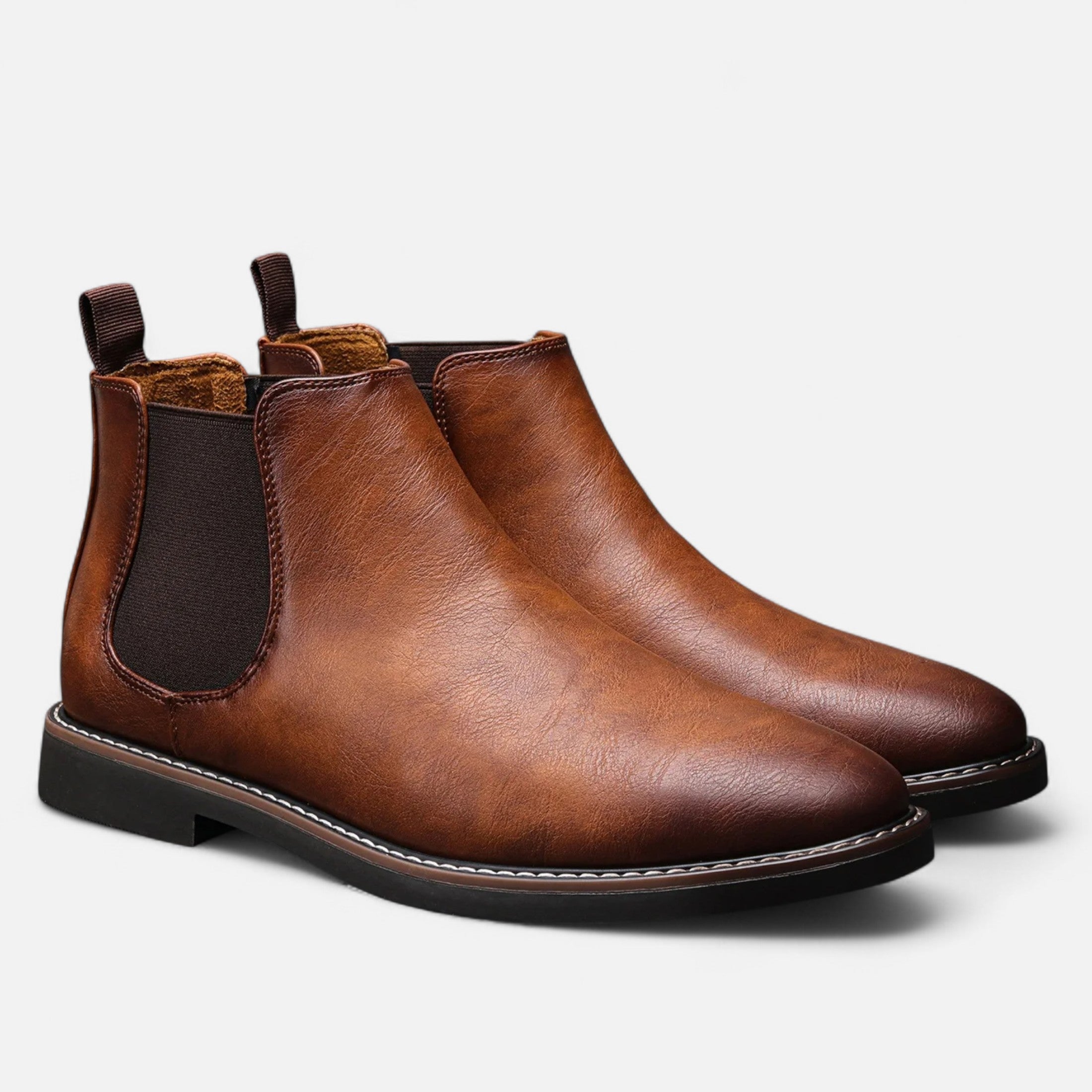 Men’s Classic Chelsea Boots with Elastic Side Panels
