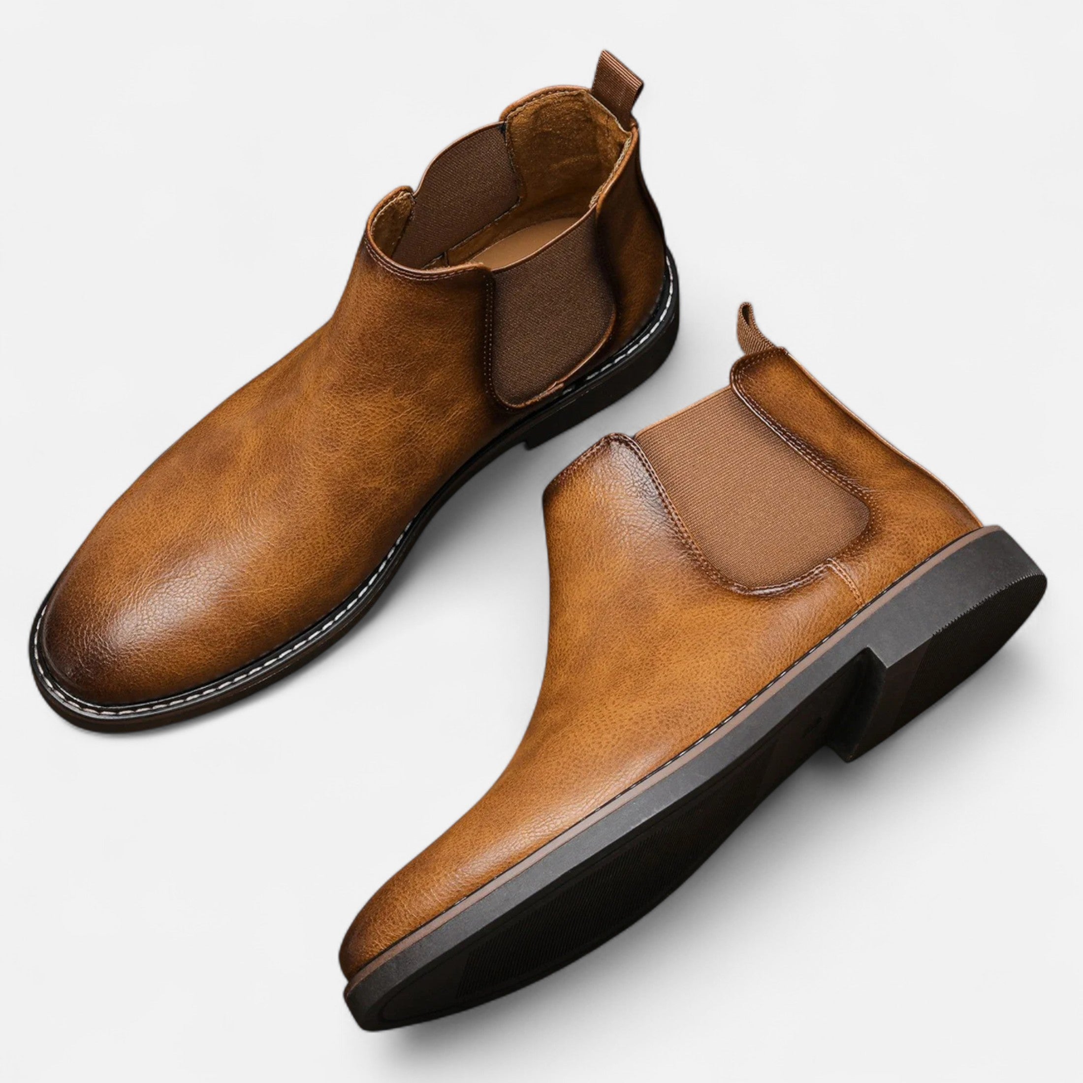 Men’s Classic Chelsea Boots with Elastic Side Panels