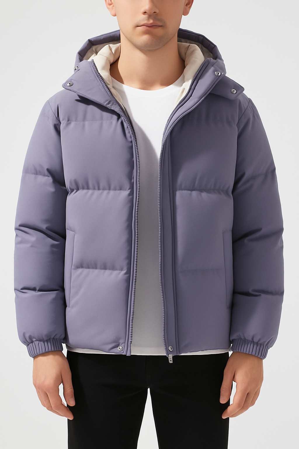 Men’s Detachable Hood Puffer Padded Jacket