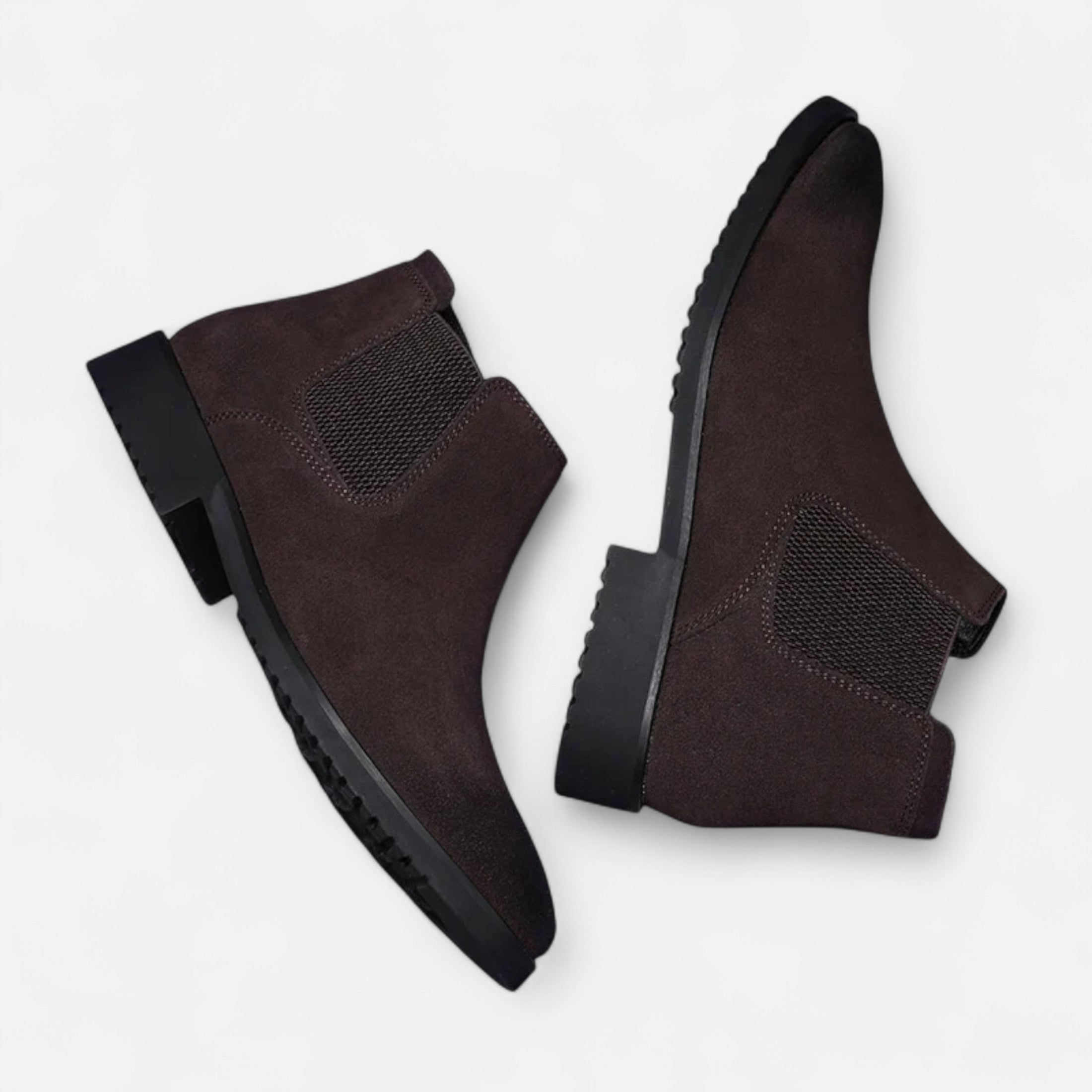 Men’s High-Top Artificial Leather Design Boots with Rubber Sole