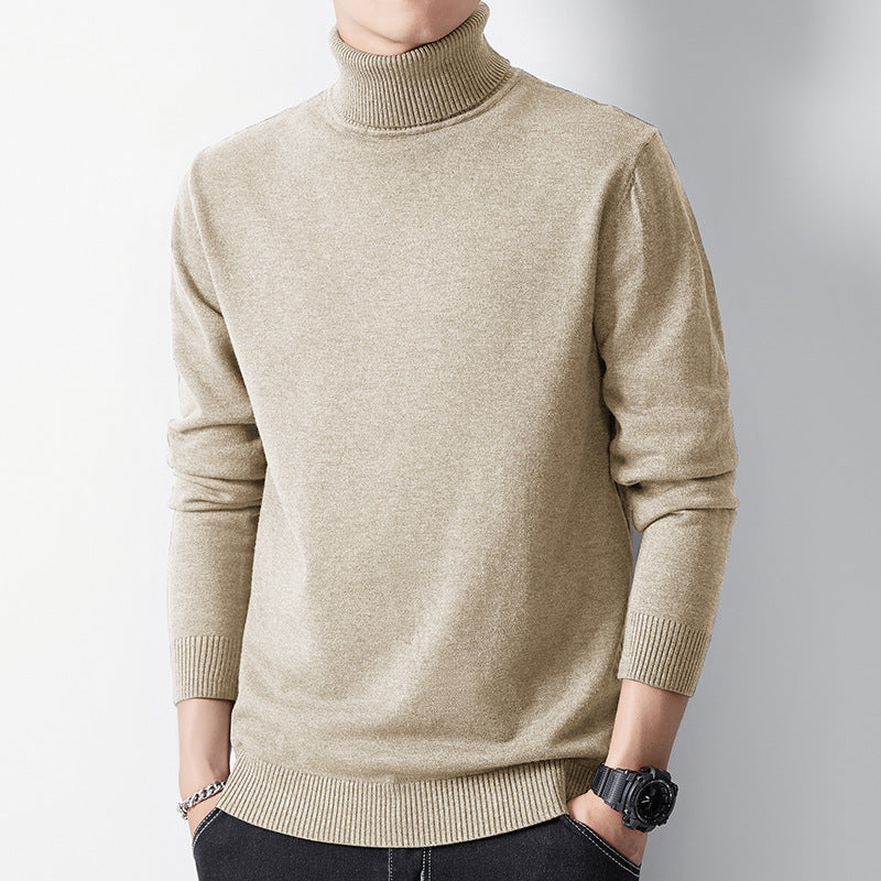 Men’s Long-Sleeve Winter Inner Layer Turtleneck Undershirt