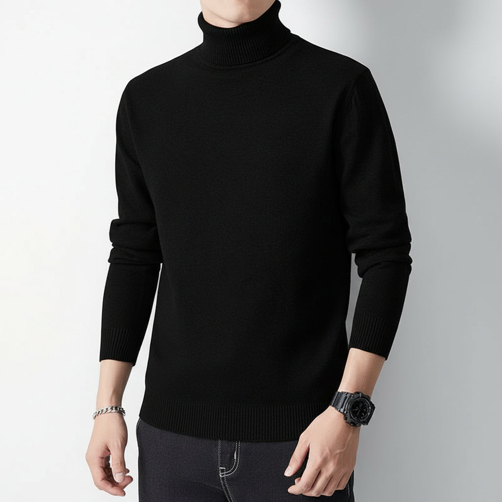 Men’s Long-Sleeve Winter Inner Layer Turtleneck Undershirt