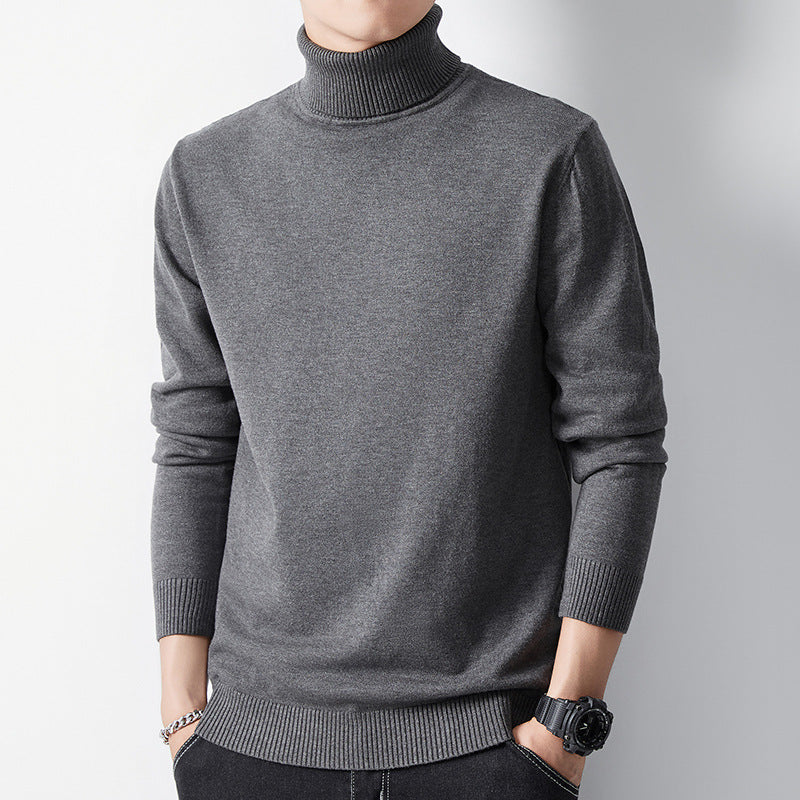 Men’s Long-Sleeve Winter Inner Layer Turtleneck Undershirt