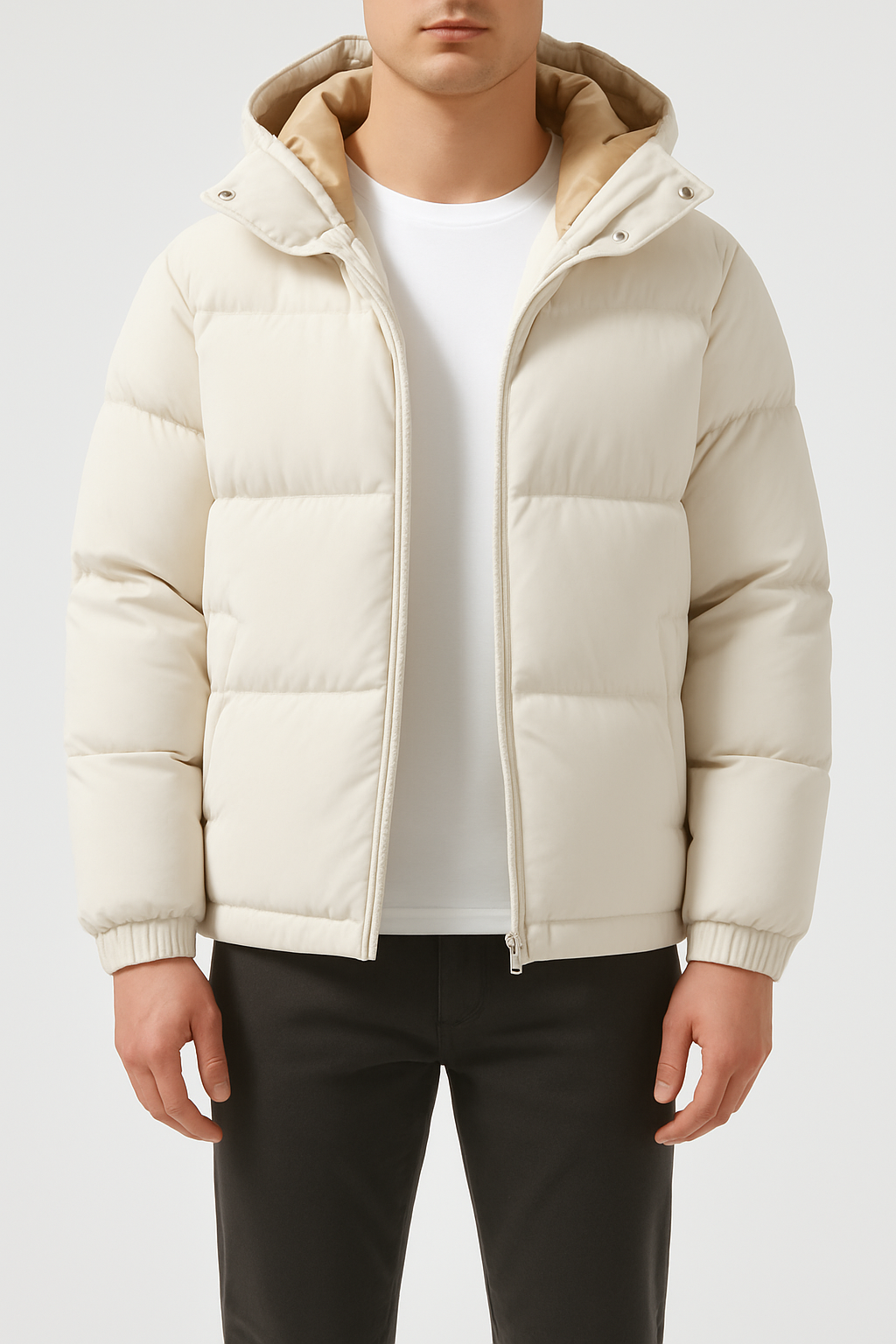 Men’s Detachable Hood Puffer Padded Jacket