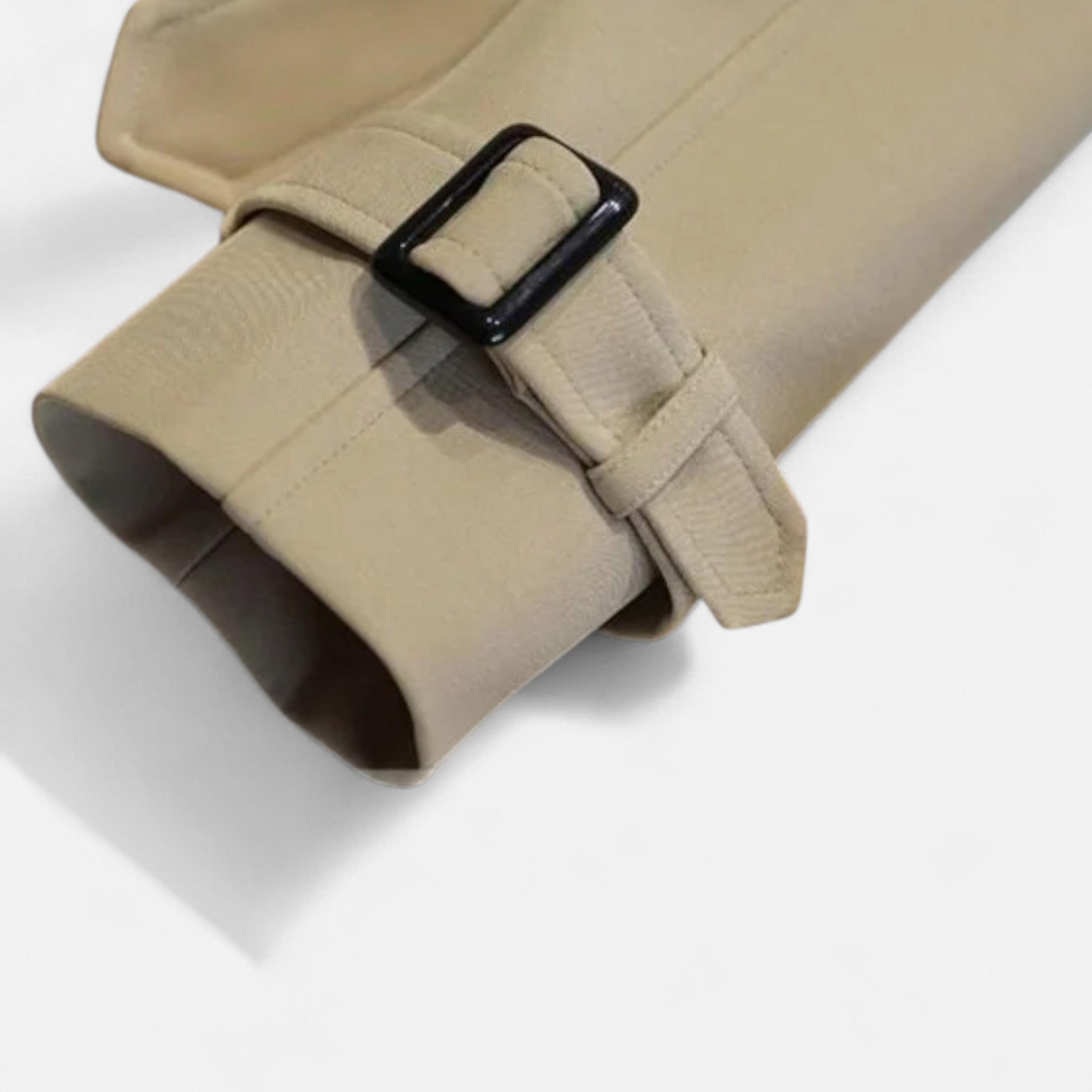 Women’s Long  Double-Breasted Belted Trench Coat