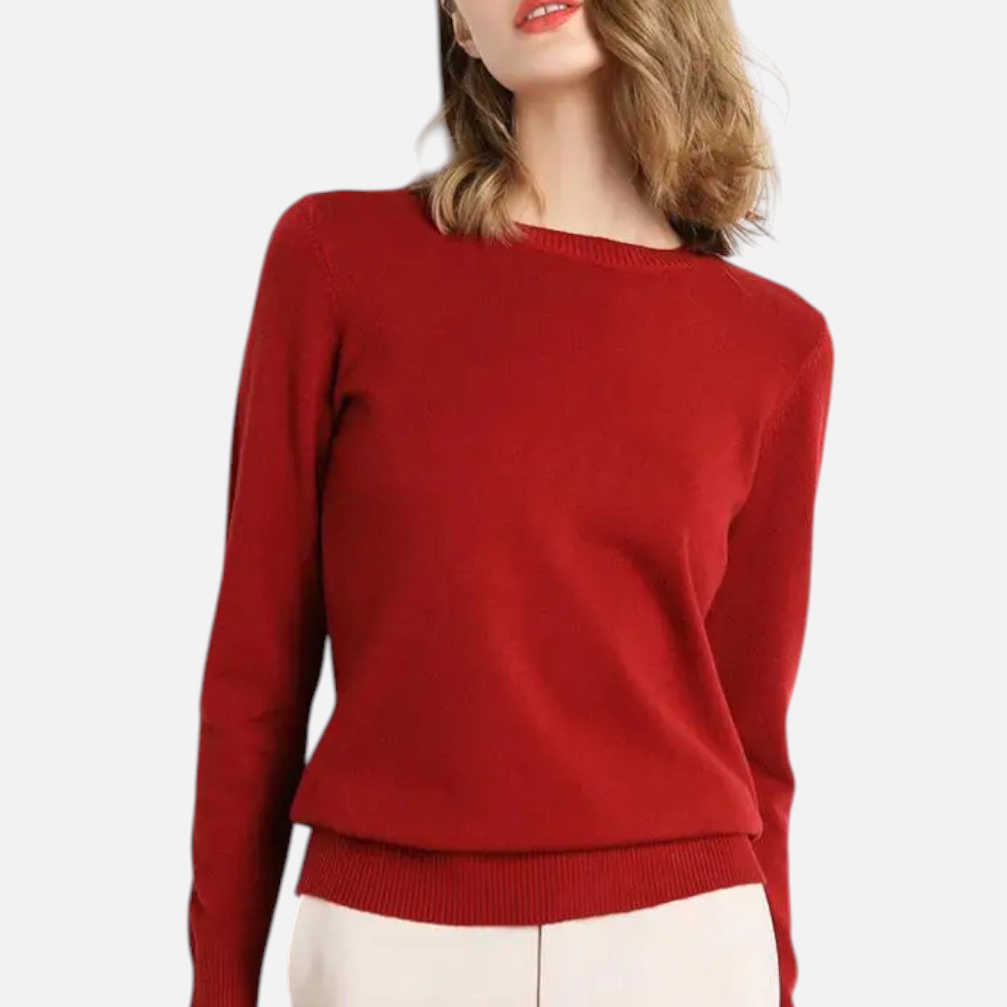 Women’s Merino Wool Crewneck Knit Sweater
