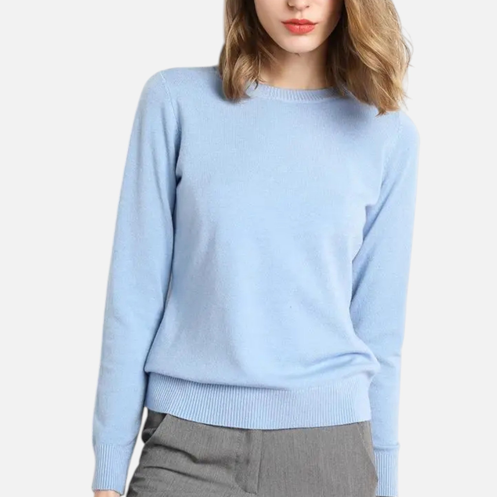 Women’s Merino Wool Crewneck Knit Sweater