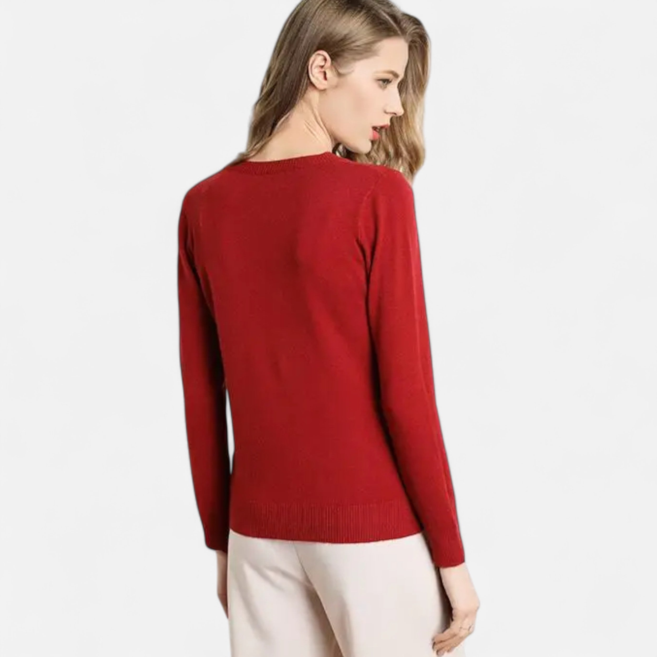Women’s Merino Wool Crewneck Knit Sweater