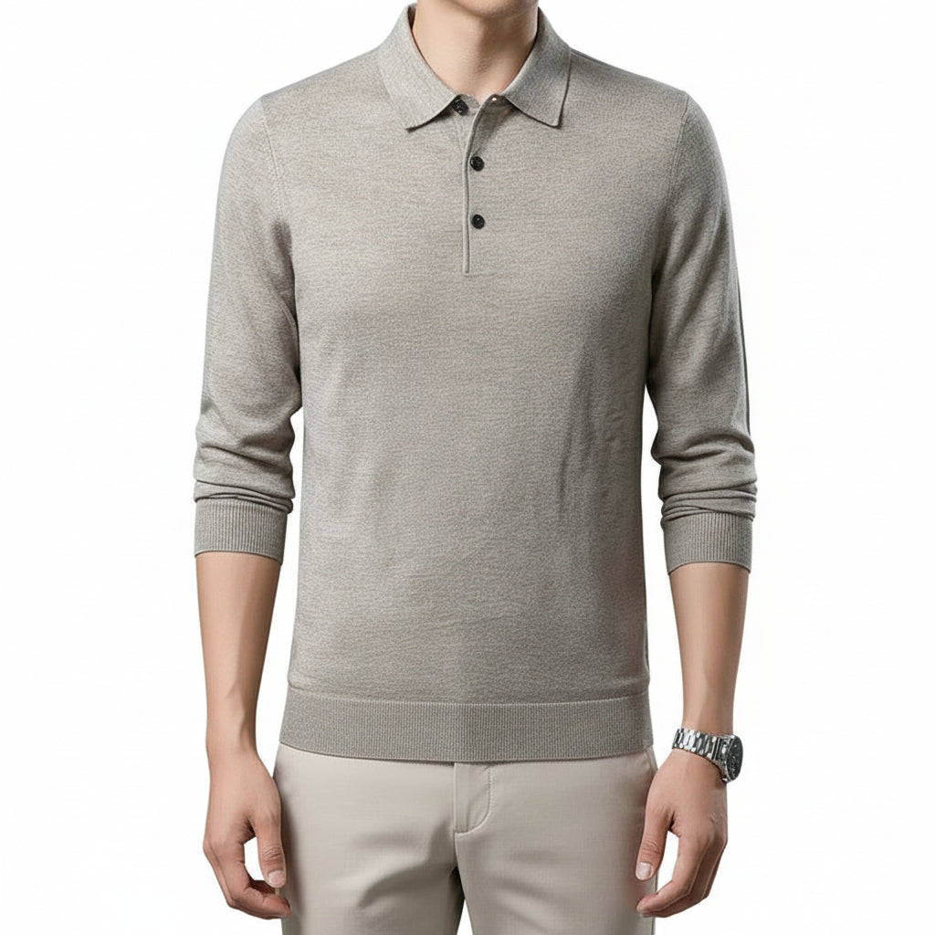 Woolen Sweater Men's Spring And Autumn Thin Solid Color