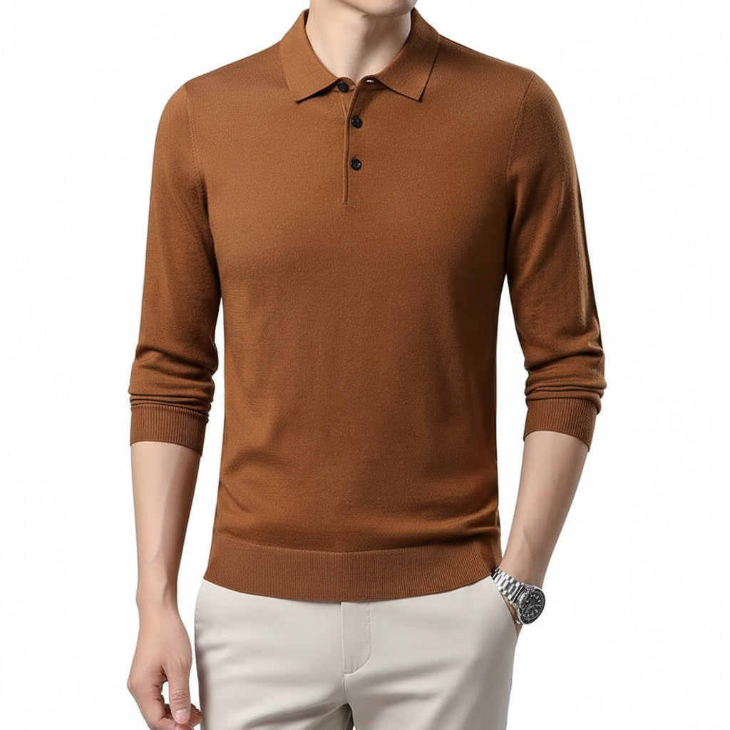 Woolen Sweater Men's Spring And Autumn Thin Solid Color