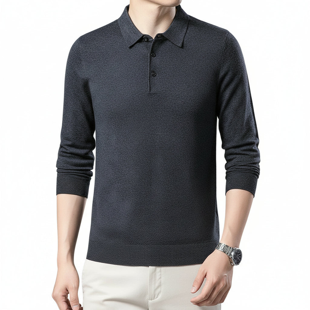 Woolen Sweater Men's Spring And Autumn Thin Solid Color