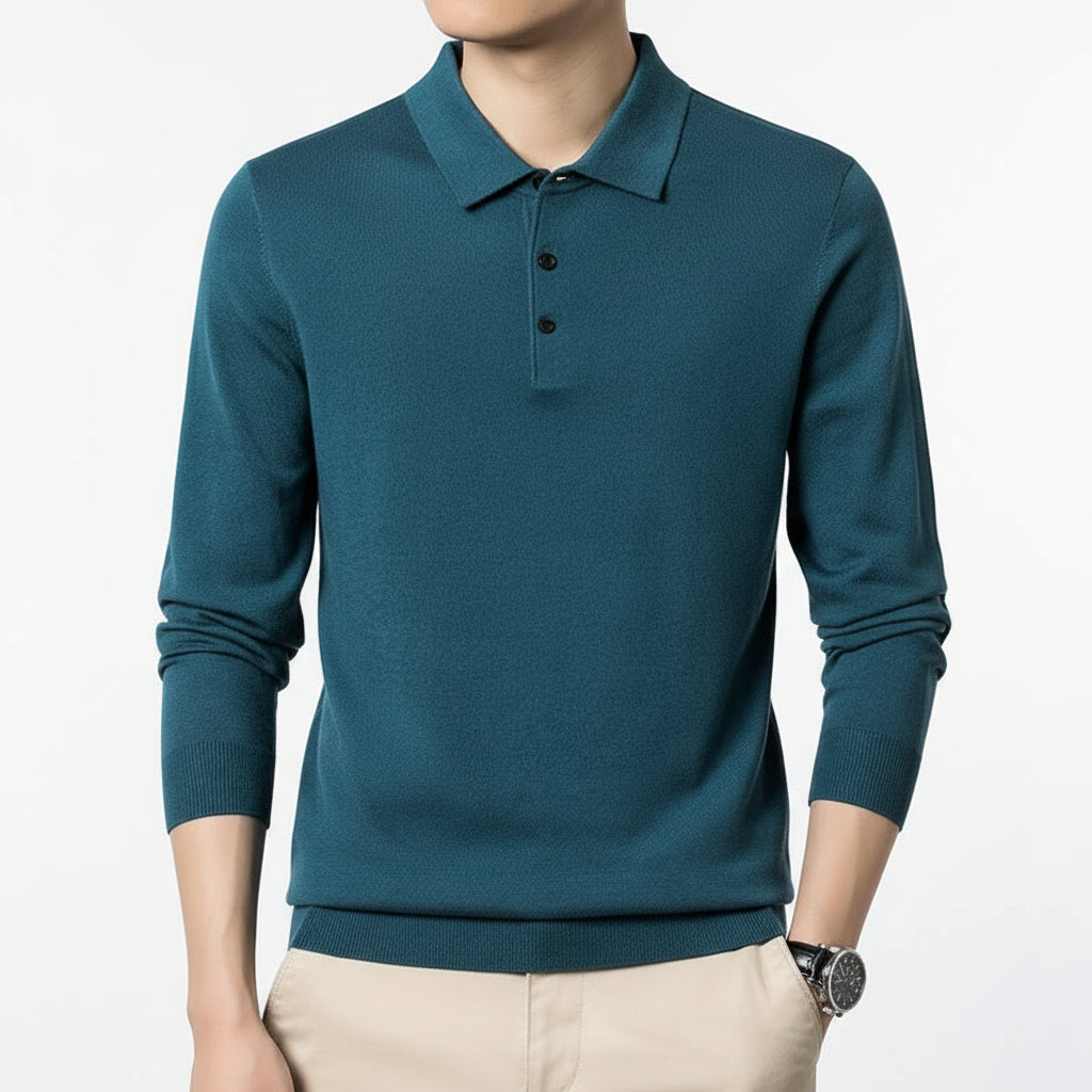 Woolen Sweater Men's Spring And Autumn Thin Solid Color